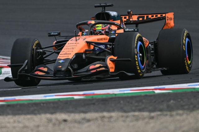 McLaren's Australian driver Oscar Piastri drives during the Formula One Japanese Grand Prix at the Suzuka circuit in Suzuka, Mie prefecture on March 29, 2026. (Photo by ANDREW CABALLERO-REYNOLDS / AFP)