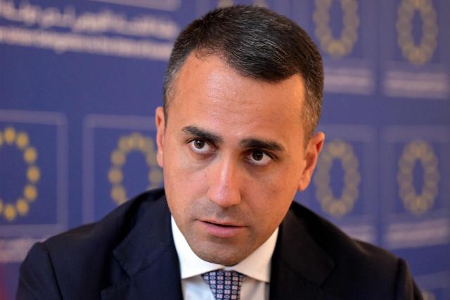 Luigi Di Maio, EU Special Representative for the Gulf region, speaks to reporters in Kuwait City on March 29, 2026. (Photo by YASSER AL-ZAYYAT / AFP)