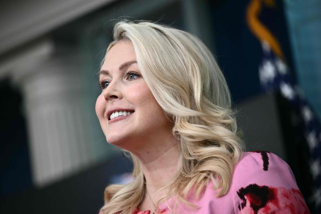 White House Press Secretary Karoline Leavitt speaks during a press briefing in the Brady Briefing Room of the White House in Washington, DC, on March 30, 2026. (Photo by Brendan SMIALOWSKI / AFP)