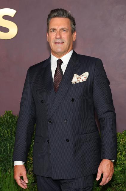 US actor Jon Hamm attends the red carpet event for Apple TV’s "Your Friends & Neighbors" Season 2 at The New York Historical in New York on March 30, 2026. (Photo by ANGELA WEISS / AFP)