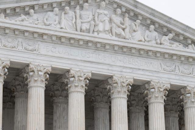 (FILES) A view of the US Supreme Court in Washington, DC, on January 9, 2026. US President Donald Trump will personally attend Supreme Court oral arguments April 1st in his bid to end the longstanding policy of birthright citizenship, in an extraordinary move that may be without historical precedent. The White House confirmed Trump's intention to attend the hearing at 10:00 am (1400 GMT) in its daily guidance on the president's schedule. (Photo by SAUL LOEB / AFP)