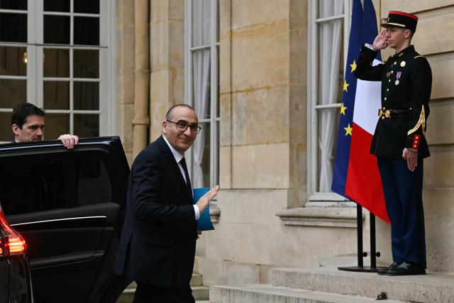 France's Interior Minister Laurent Nunez arrives  to attend a cabinet meeting chaired by the prime minister at the Hotel de Matignon in Paris on April 1, 2026. (Photo by Anna KURTH / AFP)