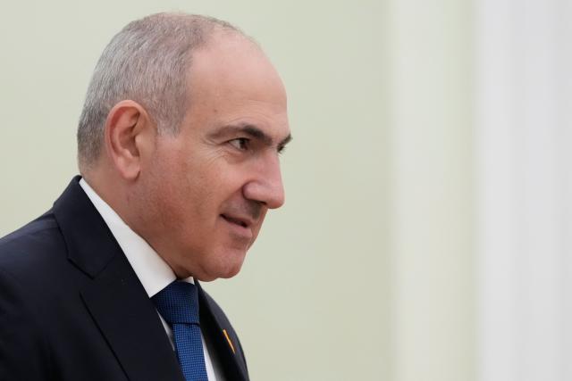 Armenian Prime Minister Nikol Pashinyan arrives to meet with Russian President at the Kremlin in Moscow, on April 1, 2026 (Photo by Pavel Bednyakov / POOL / AFP)