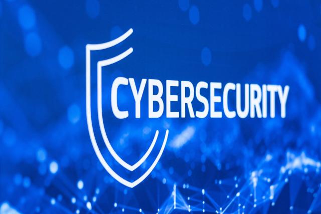 This photograph shows a cybersecurity poster during the 18th edition of the "InCyber" Forum, an international cyber security event, at the Grand Palais in Lille, northern France on April 1, 2026. The forum, which brings together the entire cybersecurity and “trusted digital” ecosystem, runs until April 2, 2026. (Photo by Sameer Al-DOUMY / AFP)