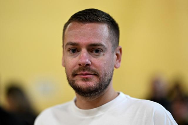 Content creator Jeremstar, whose real name is Jeremy Gisclon, arrives for his trial at Nimes criminal court on charges of entering a competition area after interrupting a bullfight last September, in Nimes on April 2, 2026. (Photo by Gabriel BOUYS / AFP)