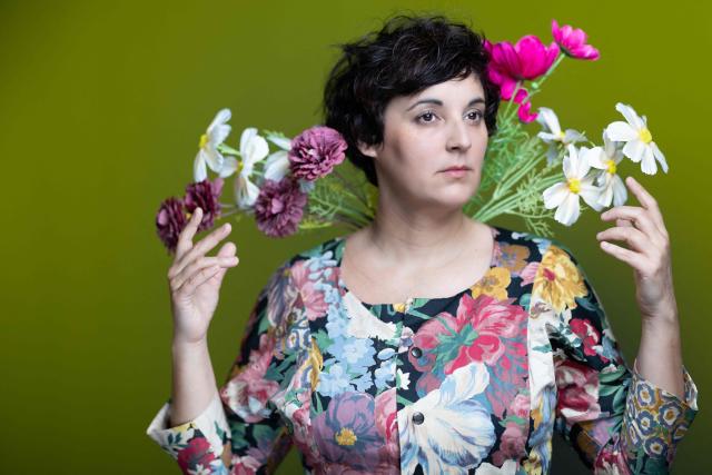 French jazz singer-songwriter and composer Marion Rampal poses during a photo session in Paris on April 2, 2026. (Photo by JOEL SAGET / AFP)