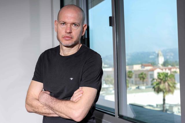Israeli director Nadav Lapid poses for a portrait in Beverly Hills, California on March 30, 2026. Israeli filmmaker Nadav Lapid thinks sometimes movies can change history; other times they simply narrate it. With his latest production, which hits US theaters Friday, the filmmaker has set himself a different goal. "I hope 'Yes' shakes people's souls," he said. (Photo by VALERIE MACON / AFP)