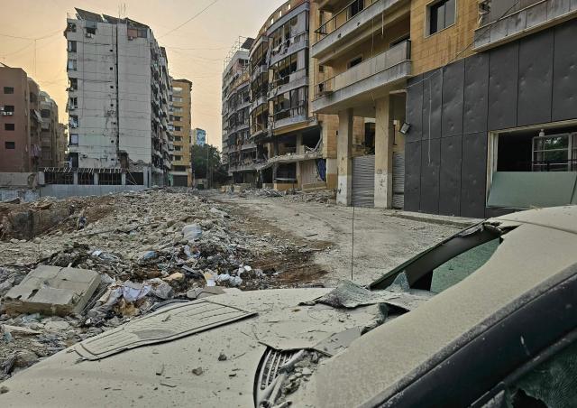 This photograph shows the damage at the site of an Israeli airstrike in the Haret Hreik neighbourhood of Beirut’s southern suburbs, on April 4, 2026. The Israeli military said on April 3, it had struck more than 3,500 targets across Lebanon in the month since fighting with Iran-backed Hezbollah militants. Lebanon was drawn into the Middle East war on March 2 when Hezbollah launched attacks on Israel to avenge the killing of the Iranian leader. Israel has responded with broad strikes across Lebanon and a ground offensive. (Photo by AFP) / 