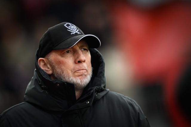 Brest's French head coach Eric Roy looks on from the technical area during the French L1 football match between Stade Brestois 23 and Stade Rennais at the Francis-Le-Ble stadium in Brest, western France, on April 4, 2026. (Photo by Loic VENANCE / AFP)