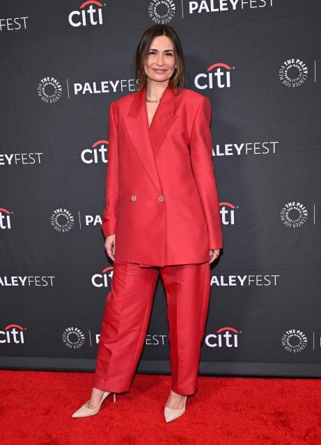 Polish-US actress Karolina Wydra attends the PaleyFest LA 2026 big screen presentation of "Pluribus: Season One Finale" at the Dolby Theatre in Hollywood, California, on April 4, 2026. (Photo by LISA O'CONNOR / AFP)