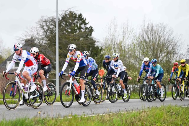 Czech Mathias Vacek of Lidl-Trek competes in the men's race of the 'Ronde van Vlaanderen/ Tour des Flandres/ Tour of Flanders' UCI WorldTour one day cycling race, 278 km from Antwerp to Oudenaarde, on April 5, 2026. (Photo by ELIAS ROM / Belga / AFP) / Belgium OUT