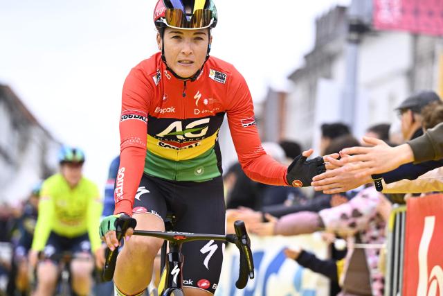 Mauritian Kimberley Le Court of AG Insurance-Soudal Team waits before the start of the women's race of the 'Ronde van Vlaanderen/ Tour des Flandres/ Tour of Flanders' UCI WorldTour one day cycling race, 164,1 km with start and finish in Oudenaarde, on April 5, 2026. (Photo by JASPER JACOBS / Belga / AFP) / Belgium OUT