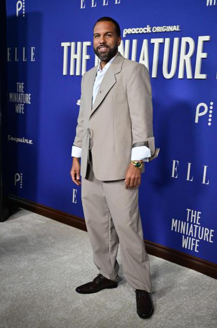 British actor O-T Fagbenle attends the premiere of Peacock's "The Miniature Wife" at the DGA Theater in Los Angeles, on April 6, 2026. (Photo by Frederic J. BROWN / AFP)