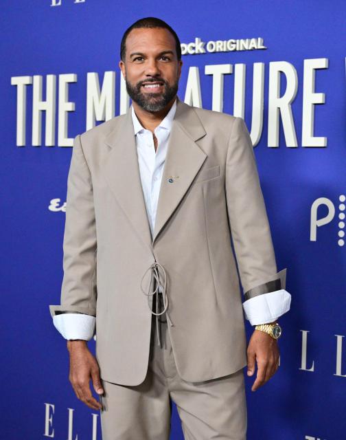 British actor O-T Fagbenle attends the premiere of Peacock's "The Miniature Wife" at the DGA Theater in Los Angeles, on April 6, 2026. (Photo by Frederic J. BROWN / AFP)