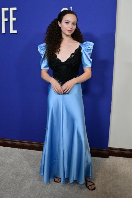 US actress Sofia Rosinsky attends the premiere of Peacock's "The Miniature Wife" at the DGA Theater in Los Angeles, on April 6, 2026. (Photo by Frederic J. BROWN / AFP)