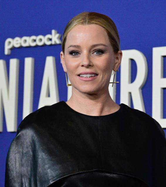 US actress Elizabeth Banks attends the premiere of Peacock's "The Miniature Wife" at the DGA Theater in Los Angeles, on April 6, 2026. (Photo by Frederic J. BROWN / AFP)