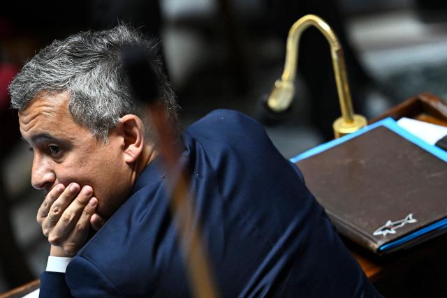 France's Justice Minister Gerald Darmanin attends a session of questions to the government at The National Assembly, France's lower house of parliament in Paris on April 7, 2026. (Photo by JULIEN DE ROSA / AFP)