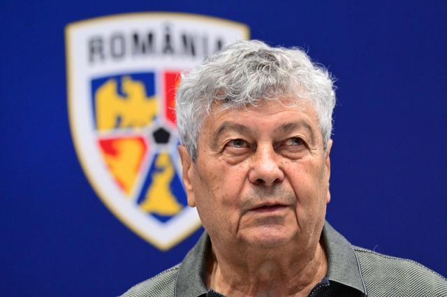 (FILES) Then Romanian coach and former football player Mircea Lucescu addresses the media during a press conference on his presentation as the newly appointed coach of the national football team of Romania at the Romanian Football Federation headquarters in Bucharest, August 6, 2024. Mircea Lucescu, died on April 7, 2026 from a heart attack, the Bucharest hospital where he was hospitalised announced in a statement. (Photo by Daniel MIHAILESCU / AFP)