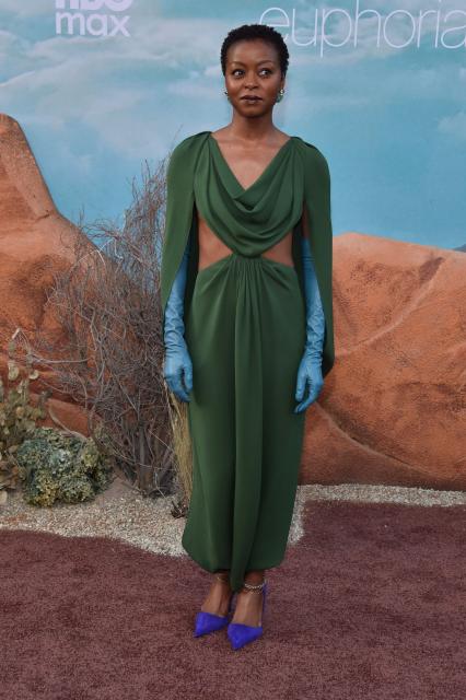 US actress Danielle Deadwyler attends HBO's "Euphoria" season 3 premiere at the TCL Chinese theatre in Hollywood, California on April 7, 2026. (Photo by Chris Delmas / AFP)