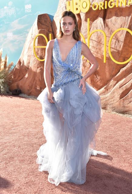 French social media personality Madie Poullet attends HBO's "Euphoria" season 3 premiere at the TCL Chinese theatre in Hollywood, California on April 7, 2026. (Photo by Chris Delmas / AFP)