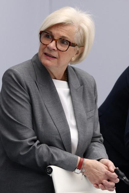 France's Defence Minister Catherine Vautrin arrives at the national defence council meeting on Middle East war at The Elysee Presidential Palace in Paris on April 8, 2026. French nationals, who spent more than three years in an Iranian prison on espionage charges, headed home from the war-stricken country on April, 7, 2026 Macron said. (Photo by Tom Nicholson / POOL / AFP)