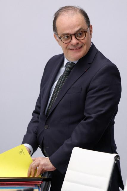 Emmanuel Moulin, secretary-general of the French president's office arrives at the national defence council meeting on Middle East war at The Elysee Presidential Palace in Paris on April 8, 2026. French nationals, who spent more than three years in an Iranian prison on espionage charges, headed home from the war-stricken country on April, 7, 2026 Macron said. (Photo by Tom Nicholson / POOL / AFP)