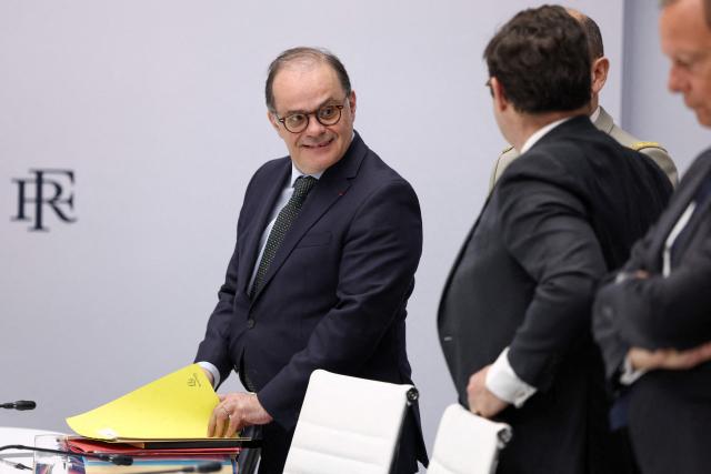 Emmanuel Moulin, secretary-general of the French president's office arrives at the national defence council meeting on Middle East war at The Elysee Presidential Palace in Paris on April 8, 2026. French nationals, who spent more than three years in an Iranian prison on espionage charges, headed home from the war-stricken country on April, 7, 2026 Macron said. (Photo by Tom Nicholson / POOL / AFP)