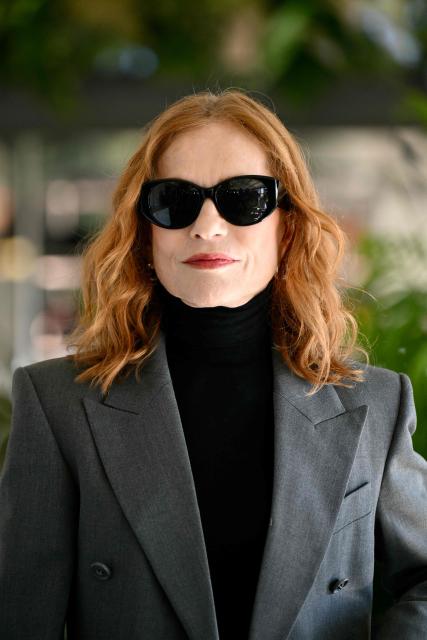 French actress Isabelle Huppert attends a photocall of the movie "The Richest Woman in the World", in Rome on April 8, 2026. (Photo by Alberto PIZZOLI / AFP)
