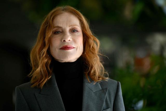 French actress Isabelle Huppert attends a photocall of the movie "The Richest Woman in the World", in Rome on April 8, 2026. (Photo by Alberto PIZZOLI / AFP)