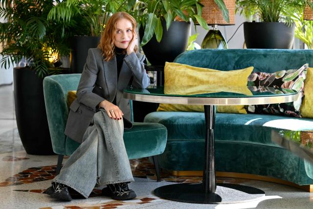 French actress Isabelle Huppert attends a photocall of the movie "The Richest Woman in the World", in Rome on April 8, 2026. (Photo by Alberto PIZZOLI / AFP)