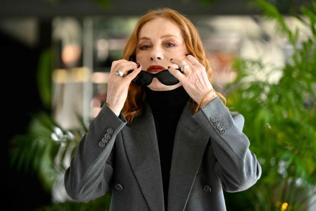 French actress Isabelle Huppert attends a photocall of the movie "The Richest Woman in the World", in Rome on April 8, 2026. (Photo by Alberto PIZZOLI / AFP)