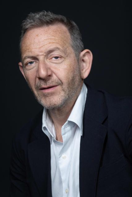 French sociologist, journalist and radio host Guillaume Erner poses during a photo session in Paris on April 8, 2026. (Photo by Geoffroy VAN DER HASSELT / AFP)