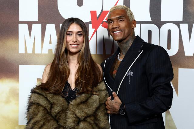 British boxer Conor Benn arrives on the red carpet to attend a "Grand Arrival" event in central London on April 8, 2026, ahead of his boxing match with US boxer Regis Prograis on April 11. (Photo by Toby Shepheard / AFP)