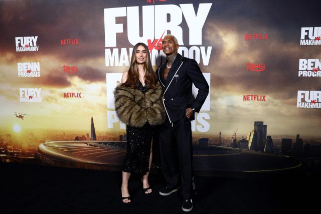British boxer Conor Benn arrives on the red carpet to attend a "Grand Arrival" event in central London on April 8, 2026, ahead of his boxing match with US boxer Regis Prograis on April 11. (Photo by Toby Shepheard / AFP)