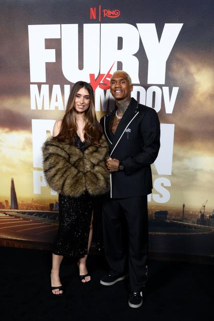 British boxer Conor Benn arrives on the red carpet to attend a "Grand Arrival" event in central London on April 8, 2026, ahead of his boxing match with US boxer Regis Prograis on April 11. (Photo by Toby Shepheard / AFP)
