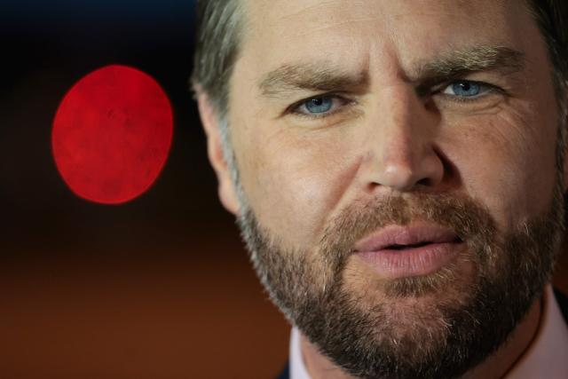 US Vice President JD Vance speaks to the media before boarding Air Force Two to return to Washington DC, after the White House announced he would be leading the US delegation in upcoming peace talks with Iran, at the Budapest Ferenc Liszt International Airport in Budapest, Hungary, on April 8, 2026. (Photo by Jonathan Ernst / AFP)