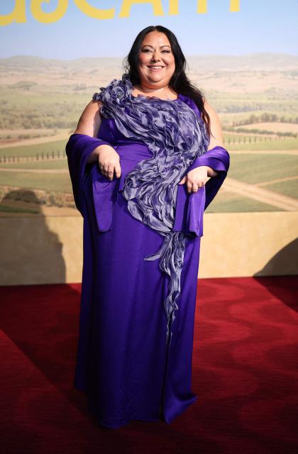 Italian actress Stella Pecollo attends Universal's premiere of "You, Me & Tuscany" at Jazz at Lincoln Center in New York on April 8, 2026. (Photo by CHARLY TRIBALLEAU / AFP)