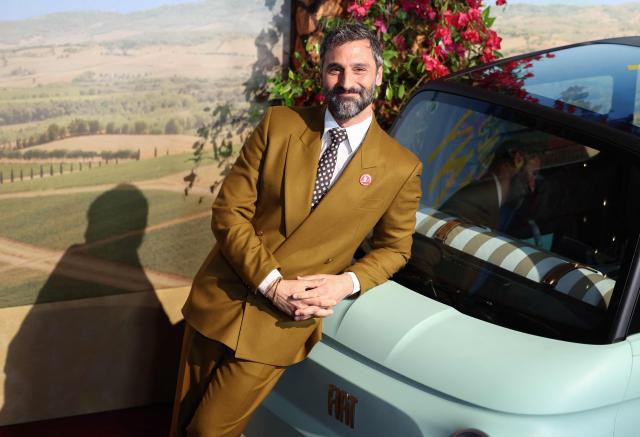 Italian playwright Marco Calvani attends Universal's premiere of "You, Me & Tuscany" at Jazz at Lincoln Center in New York on April 8, 2026. (Photo by CHARLY TRIBALLEAU / AFP)