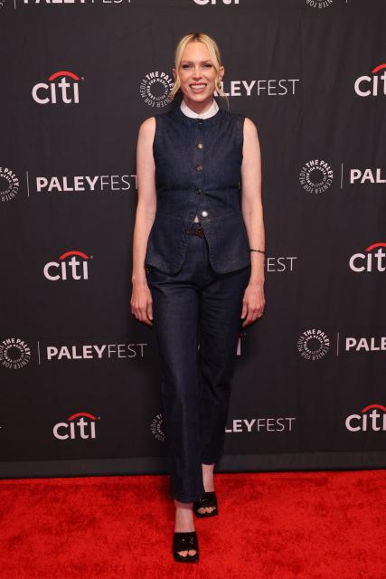 US producer Erin Foster attends Netflix's "Nobody Wants This" screening at PaleyFest LA at the Dolby Theatre in Hollywood, California on April 8, 2026. (Photo by Etienne Laurent / AFP)