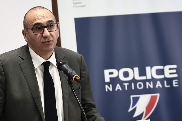French Interior Minister Laurent Nunez speaks during a press conference at the police station of Marseille's 2nd arrondissement, in Marseille, southeastern France on April 9, 2026. Laurent Nunez officially designated the National Directorate of the Judicial Police (DNPJ) to lead the fight against organized crime, "elevated to the rank of absolute interministerial priority", during a press conference on April 9, 2026, in Marseille. To present his plan, the Minister of the Interior chose Marseille, where the DZ Mafia, a powerful criminal group dominating the drug market in the south, is based. (Photo by Thibaud MORITZ / AFP)