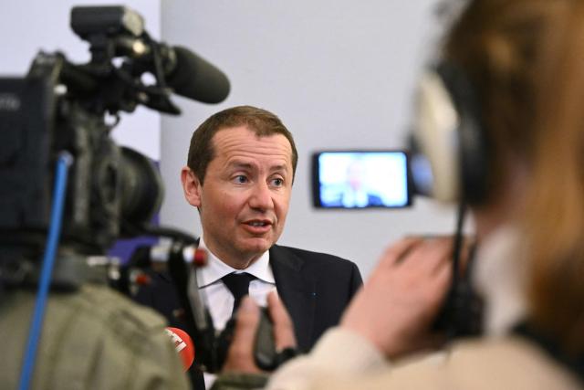Mulhouse Public Prosecutor Nicolas Heitz speaks to the press after a boy was discovered naked and malnourished on a pile of rubbish in a van where he had been kept locked up, in Hagenbach, eastern France, on April 10, 2026. Gendarmes discovered the child on April 6, 2026, after being alerted by a local resident who had heard “the sounds of a child” coming from a van parked in a resident's courtyard. The nine-year-old endured a nightmare for over a year in the small village of southern Alsace, according to the public prosecutor in Mulhouse, who announced on April 10 that the boy’s father and his partner had been charged. (Photo by SEBASTIEN BOZON / AFP)
