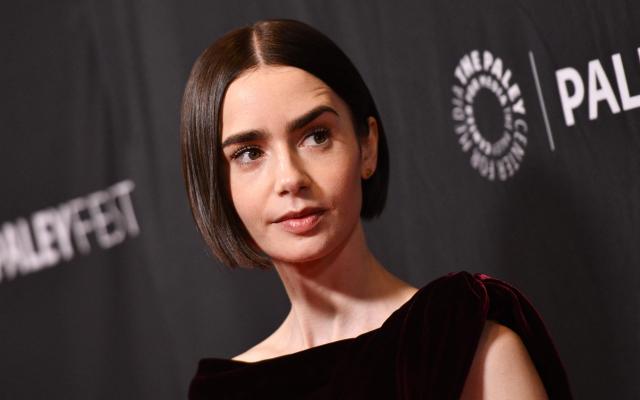 British-US actress and producer Lily Collins attends Netflix's "Emily in Paris" screening at PaleyFest LA 2026 at the Dolby Theater in Hollywood, California, on April 10, 2026. (Photo by Chris Delmas / AFP)