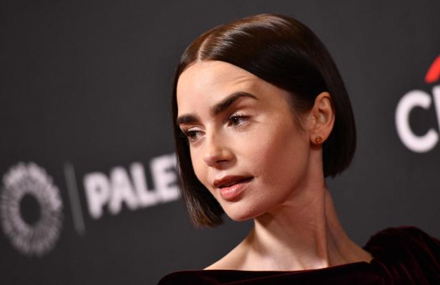British-US actress and producer Lily Collins attends Netflix's "Emily in Paris" screening at PaleyFest LA 2026 at the Dolby Theater in Hollywood, California, on April 10, 2026. (Photo by Chris Delmas / AFP)