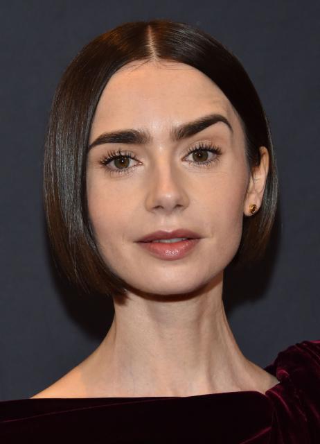 British-US actress and producer Lily Collins attends Netflix's "Emily in Paris" screening at PaleyFest LA 2026 at the Dolby Theater in Hollywood, California, on April 10, 2026. (Photo by Chris Delmas / AFP)