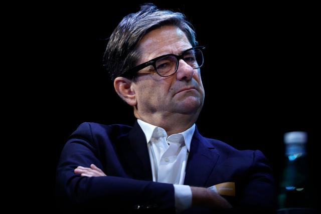 General manager of the Banque Publique d’Investissement (Bpifrance) Nicolas Dufourcq attends a debate session of the “Grand Dйbat des Gracques” on major national issues, at the Theatre de la Cite Internationale in Paris on April 11, 2026. (Photo by Ian LANGSDON / AFP)