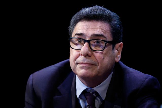 French economist and 2025 Nobel Prize in Economic Sciences Philippe Aghion attends a debate session of the “Grand Dйbat des Gracques” on major national issues, at the Theatre de la Cite Internationale in Paris on April 11, 2026. (Photo by Ian LANGSDON / AFP)