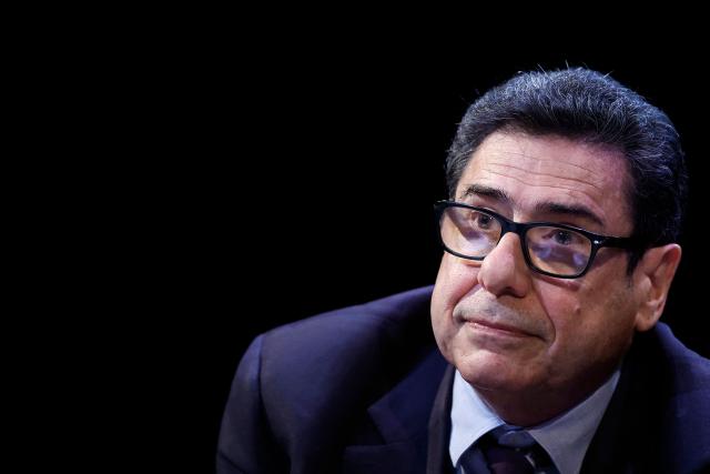 French economist and 2025 Nobel Prize in Economic Sciences Philippe Aghion attends a debate session of the “Grand Dйbat des Gracques” on major national issues, at the Theatre de la Cite Internationale in Paris on April 11, 2026. (Photo by Ian LANGSDON / AFP)