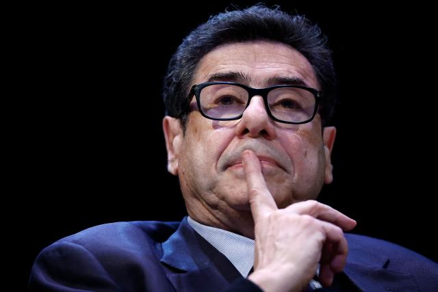 French economist and 2025 Nobel Prize in Economic Sciences Philippe Aghion attends a debate session of the “Grand Dйbat des Gracques” on major national issues, at the Theatre de la Cite Internationale in Paris on April 11, 2026. (Photo by Ian LANGSDON / AFP)