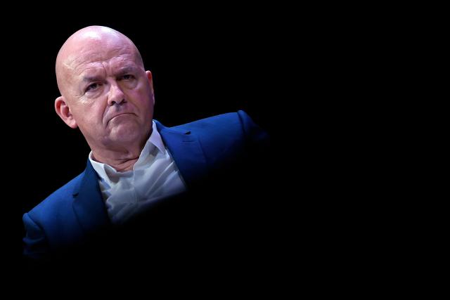 CEO and Chairman of the Managing Board of Euronext Stephane Boujnah attends a debate session of the “Grand Dйbat des Gracques” on major national issues, at the Theatre de la Cite Internationale in Paris on April 11, 2026. (Photo by Ian LANGSDON / AFP)