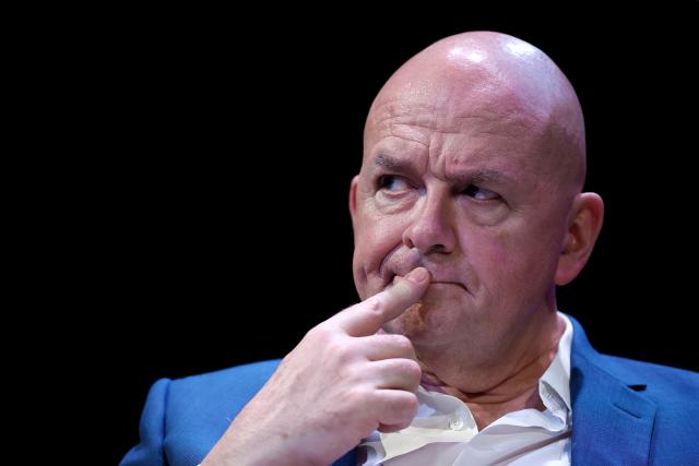 CEO and Chairman of the Managing Board of Euronext Stephane Boujnah attends a debate session of the “Grand Dйbat des Gracques” on major national issues, at the Theatre de la Cite Internationale in Paris on April 11, 2026. (Photo by Ian LANGSDON / AFP)